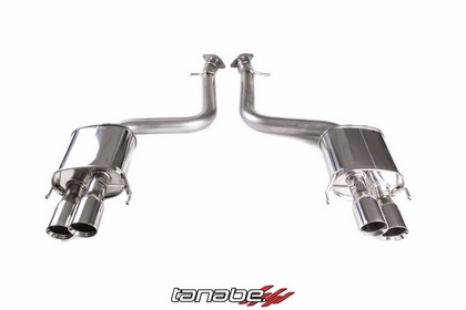 Revel Medallion Touring-S Exhaust System -- Dual Muffler/Quad Tip/Rear Section