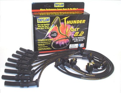 Taylor Thundervolt Spark Plug Wires - 8.2mm Custom 8 Cyl Black