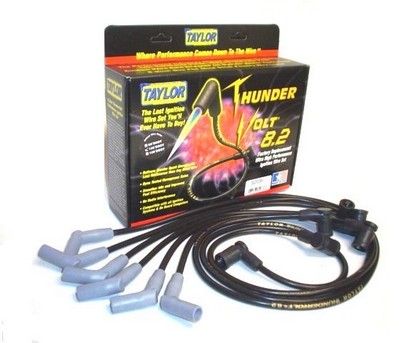 Taylor Thundervolt Spark Plug Wires - 8.2mm Custom 4 Cyl Black