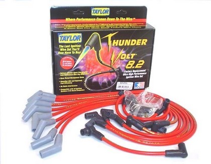 Taylor Thundervolt Spark Plug Wires - 8.2mm Custom 4 Cyl Red