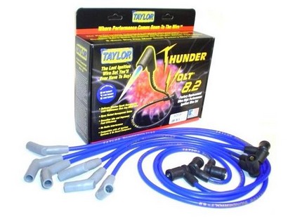 Taylor Thundervolt Spark Plug Wires - 8.2mm Custom 4 Cyl Blue