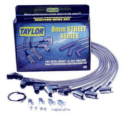Taylor Full Metal Jacket Spark Plug Wires - 4 Cyl Black