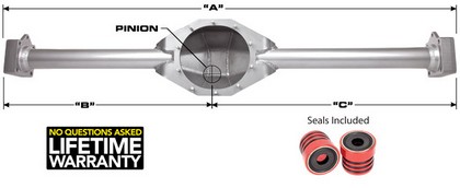 Trail Gear Rock Assault™ 9 Rear Axle Housing with Bearing Pockets - 3