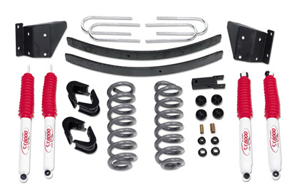 Tuff Country Lift Kit - (4 in.) (Includes Radius Arm Bracket, Tracking Bracket And Hardware, U-Bolts, 4 Degree Bushing Kit, Brake Line Extension Kit, Hardware Bag, Add-A-Leaf)