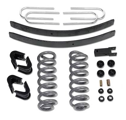 Tuff Country Lift Kit - (4 in.) (Includes Tracking Bracket, Hardware Bag, U-Bolts, Add-A-Leaf, 3, 8 Center Pins, 7 Degree Bushing Kit, Brake Line Extension Kit, 3in. Wide Rear. Leaf Springs)