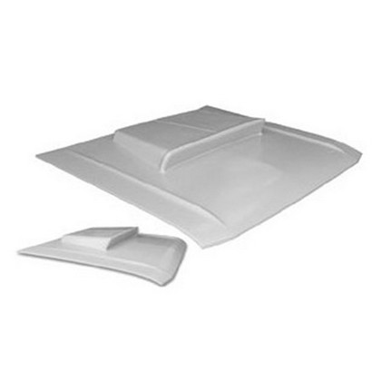 US Body Source Fiberglass Hood - Heavy Duty, Hemi 4