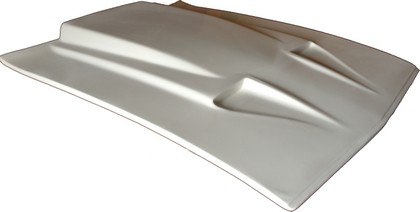 US Body Source Fiberglass Hood - Heavy Duty, Mach-I Dominator