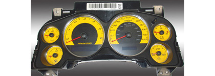 US Speedo Gauge Faces - Daytona GA (Yellow)