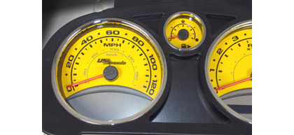 US Speedo Gauge Faces - Daytona GA (Yellow)