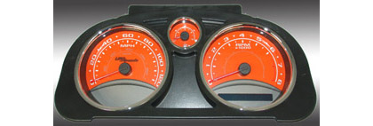 US Speedo Gauge Faces - Daytona GA (Orange)