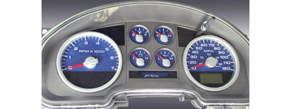 US Speedo Gauge Faces - Daytona GA (Blue)