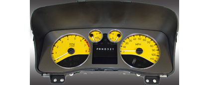 US Speedo Gauge Faces - Daytona GA (Yellow)