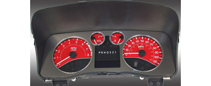 US Speedo Gauge Faces - Daytona GA (Red)