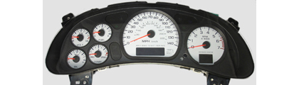 US Speedo Gauge Faces - Daytona GA (White)