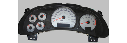 US Speedo Gauge Faces - Daytona GA (Silver)