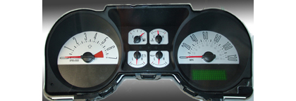 US Speedo Gauge Faces - Daytona GA (Silver)