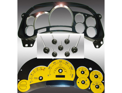 US Speedo Gauge Faces - Escalade Kit (White)