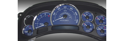 US Speedo Gauge Faces - Escalade Kit (Blue)