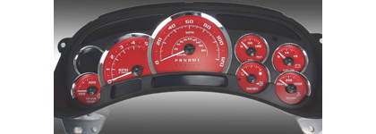 US Speedo Gauge Faces - Escalade Kit (Red)