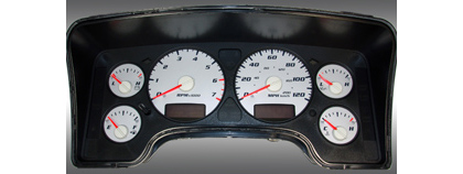 US Speedo Gauge Faces - Daytona GA (Silver)