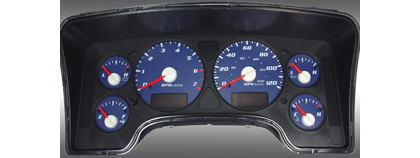 US Speedo Gauge Faces - Daytona GA (Blue)