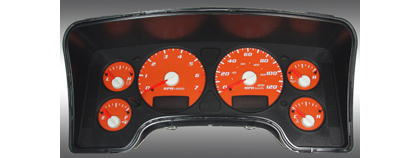 US Speedo Gauge Faces - Daytona GA (Orange)