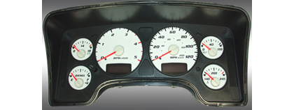 US Speedo Gauge Faces - Daytona GA (White)