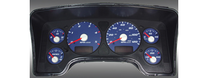 US Speedo Gauge Faces - Daytona GA (Blue)