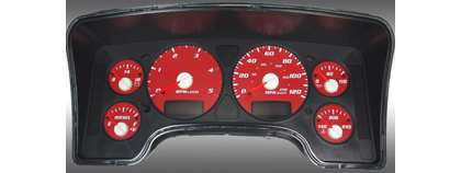 US Speedo Gauge Faces - Daytona GA (Red)