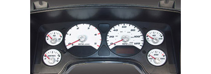 US Speedo Gauge Faces - Daytona GA (White)