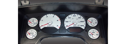 US Speedo Gauge Faces - Daytona GA (Silver)