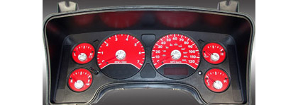 US Speedo Gauge Faces - Daytona GA (Red)