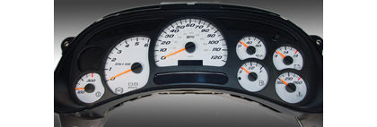 US Speedo Gauge Faces - Daytona GA (White)