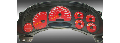 US Speedo Gauge Faces - Daytona GA (Red)