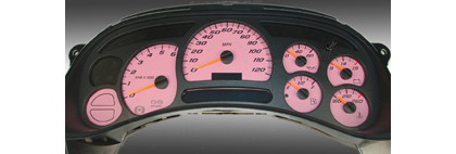 US Speedo Gauge Faces - Daytona GA (Pink)