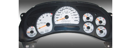 US Speedo Gauge Faces - Daytona GA (White)