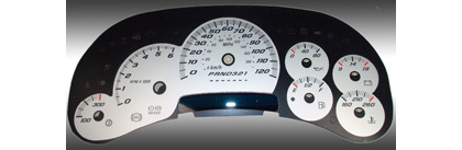 US Speedo Gauge Faces - Daytona GA (Silver)