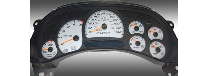 US Speedo Gauge Faces - Daytona GA (Silver)