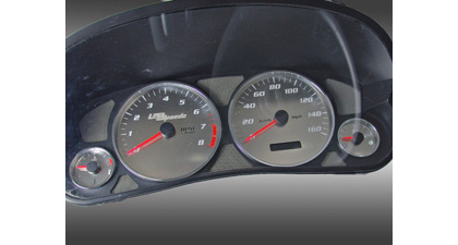 US Speedo Gauge Faces - Stainless Steel SS Kit (White)