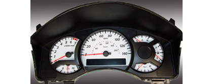 US Speedo Gauge Faces - Daytona GA (White)