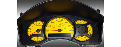 US Speedo Gauge Faces - Daytona GA (Yellow)