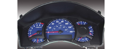 US Speedo Gauge Faces - Daytona GA (Blue)