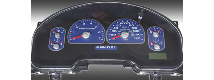 US Speedo Gauge Faces - Daytona GA (Blue)