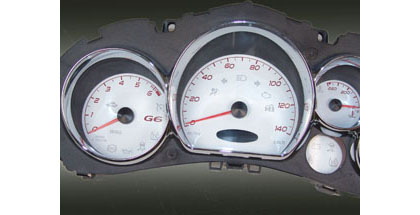 US Speedo Gauge Faces - Daytona GA (White)