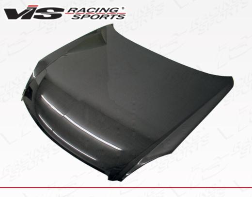 VIS Carbon Fiber Hood - OEM Style - Black