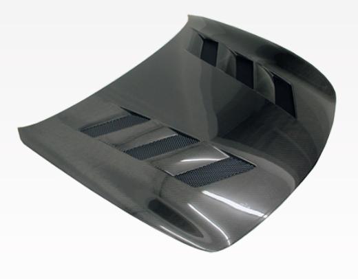 VIS Carbon Fiber Hood - AMS Style - Black