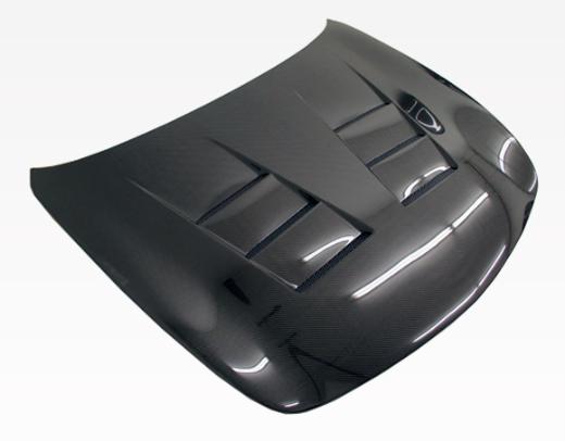 VIS Carbon Fiber Hood - Terminator Style - Black