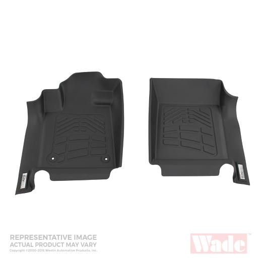 Wade Sure-Fit Mat - Black - Front Seats (Set of 2) 