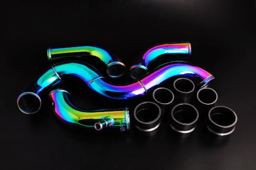 Weapon R SW Intercooler Pipe Kit - Neo Titanium Finish