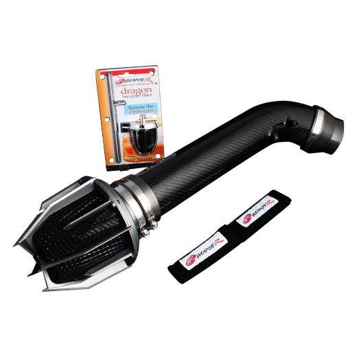 Weapon R Short Ram Intake - Carbon Fiber Pipe, Dragon Filter